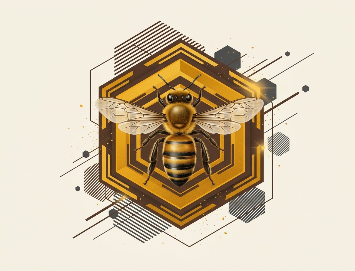 Emblème Casterby — Abeille dorée